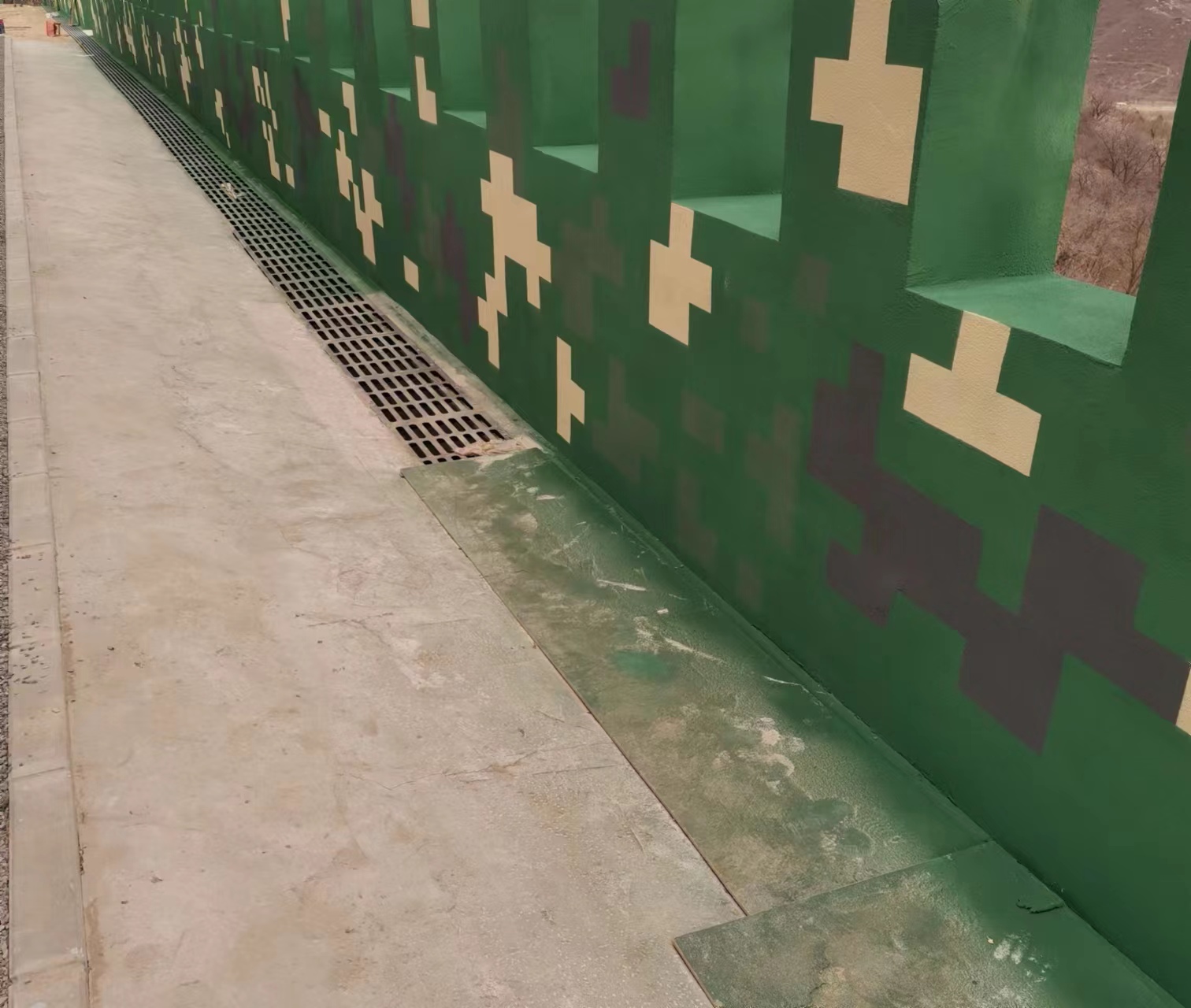 大兴围墙迷彩喷涂,数迷彩漆